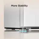 TCL RF120DWE0 45cm Wide Compact Undercounter Fridge with Ice Box - 90L - White - E Rated image 4