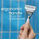 Gillette Venus for Pubic Hair & Skin Women's Razor 2 Blade Refills and 2-in-1 Shave Gel and Cleanser 190ml image 2