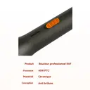 RAF Brosse à boucler lissante 2-en-1 60 W chauffage PTC rapide revêtement céramique pour femmes coiffage quotidien à domicile image 7