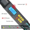Movecrab Professional Digital Torque Wrench1/2" Drive 6.8-135N.m ±2% High Accuracy LED Display with Nm/in.lb/ft.lb/kg.cm Vibration Sound Light Triple Alarm for Automotive Motorcycle Bike Repair Tool   image 1