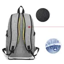 Smart Travel Backpack for 15.6” Laptop with USB Port, Lightweight Anti-Theft Daypack for Work, Study & Daily Commute (Grey) image 2
