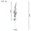 Wei‘s Moment Lot de 24 tiges d’eucalyptus artificielles - Vert Gris image 4