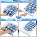 DTK Lot de 10 sacs de compression pliables gain de place pour le voyage (4 jumbo, 6 moyen/petit), sans aspirateur, pour le voyage et le trek image 2