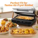 Feuilles de Papier Sulfurisé pour Friteuse à Air, Carrés Antiadhésifs Prédécoupés pour un Nettoyage Facile, Inserts Jetables pour Cuisson Sans Salissure – Taille Small  
Lot de 100 pièces 20,5×14×6cm image 2