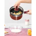 COOKER KING Casserole antiadhésive avec couvercle en verre, sans PFOA, compatible induction image 4