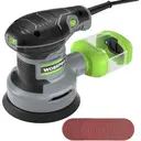 WORKPRO Orbital Sander with 20Pcs Sandpapers, 300W 125mm Random Orbit Sander, 6 Variable Speed 13000 RPM, Electric Sanding Machine with Dust Collection Box, for Sanding, Polishing, Woodworking image 0