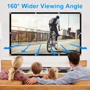 XBJ Écran de projection 100 pouces 16:9 | Écran de projection double face pliable anti-froissage HD 4K, Angle de vision large de 160°, Cordes et crochets extra longs pour une installation rapide, Intérieur/extérieur home cinéma/fête dans le jardin image 2