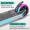 VOKUL K1 Pro Scooter - Trick Scooter for Kids 8 years and UP, Teens & Adults - Purple/Blue image 3