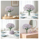 4Pcs 13in/33cm
Artificial Flowers for Outdoor,No Fade Fake Plastic Flowers Faux Plants for Decoration Hanging Planters Indoor Outside Garden Porch Window Box Home Wedding Farmhouse(white) image 5