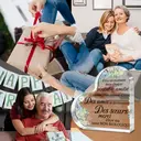 Alphynix 1 pc Plaque Cœur French Sisterhood, "Merci d'être ma sœur non biologique" Cadeau en cristal avec fleurs succulentes peintes à la main, Souvenir d'amitié spirituelle pour sœur d'âme image 5
