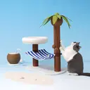 ZEZE Coconut Cat Scratching Post, Vertical Durable Scratcher, Cat Claw Grinding Toy image 2