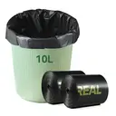 Vivreal Lot de 2 rouleaux de sacs poubelles biodégradables noir - 100 x 10 L image 8