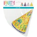 Unique Party Hats, Assorted Design, 8 pack image 1