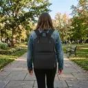 Insulated Lunch Backpack， 15.6-Inch Laptop Backpack for Men and Women， Waterproof Travel Cooler Bag with USB Port for School， Business， College， Black image 5