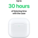 Apple AirPods 4, écouteurs sans fil Bluetooth, résistants à la transpiration et à l'eau, boîtier de charge USB-C, puce H2 image 2