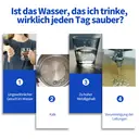 VIVREAL Wasserfilterkanne 2,4 L mit elektronischem Timer, entfernt Chlor, Kalk & Schwermetalle, kompatibel mit Brita-Filter, lebensmittelechtes ABS, empfohlener Wechsel alle 35 Tage HS518 image 3