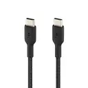 Belkin BoostCharge Câble tressé USB-C vers USB-C 15 cm compatible iPhone 16/16 Pro/16 Pro Max/16 Plus, Galaxy S24/S23/Note10/Note9, Pixel 9/8, iPad Pro - Noir image 0