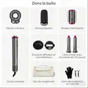 Okaydeer Air Styler avec Effet Coanda, Sèche-Cheveux Haute Vitesse 7 en 1 & Boucleur Automatique, Brosse à Air Chaud Ionique pour Séchage Rapide et Coiffage, sans Dommages Thermiques Extrêmes, Convient à Tous les Types de Cheveux, avec Étui de Voyage, Gris Métallique et Rouge Rose, D1 image 10