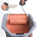 ROLLINGDOG Kit de peinture avec mini-rouleau et gobelet pour pinceau, 100 mm, pour petits espaces, plinthes, bordures, détails, meubles, portes, placards, amélioration de la maison DIY, outil pour peintre professionnel, application facile, finition lisse image 4