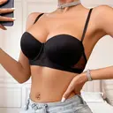 SEZZGU Women's Bra with Underwire - Comfortable Gathering Bra Black 75B image 1