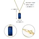 Ever Faith 14K Gold Plated Emerald Cut Cubic Zirconia Pendant Necklace image 5