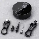 4500mAh Dual-Power Wireless Car Tire Inflator – Portable Air Compressor with Bluetooth Speaker, Power Bank & LED Light image 1