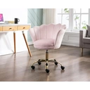 CHAIRUS Ya-Home Chaise de bureau pivotante avec hauteur réglable et roulettes - Rose clair image 5