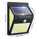 VIVREAL Solar Outdoor Security Wall Lights 4-Pack 140 LEDs Motion Sensor Lights 270ºWide Angle Waterproof Solar Powered Durable Wall Lights Outside 3 Modes for Garden Fence Door Yard Garage Pathway, New Year Sale , Top gift picks image 1