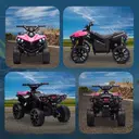 AIYAPLAY 6V Electric Ride on Car, Kids ATV 4 Wheeler with Music and LED Headlights, Indoor Outdoor Toy Car Pink image 1