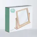 Essentials by Premier Beauty Mirror Wooden Frame Swivel Natural image 4