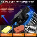 ENdureLite  H7 LED  Light Bulb, 300% Brighter 6000K White Simply Plug n Play, Fan Cooling LED Bulbs for Cars, Pack of 2 image 8