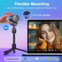 EMEET 4K Webcam with Sony Sensor, PDAF Autofocus, Noise-Reducing Microphones, Adjustable 73° FOV, Privacy Cover, Plug & Play USB Webcam + Tripod image 1