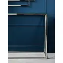 Interiors by Premier Console Table Allure Cross Square Silver Finish/Glass image 3