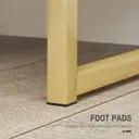 HOMCOM Bedside Table, Bedside Cabinet with 2 Drawers, Modern Side Table with Storage for Bedroom, Living Room, White image 5