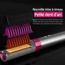 K·SKIN KD382 Brosse lissante/Lisseur, Soin des cheveux aux ions négatifs + Chauffage rapide PTC, 6 réglages de température 130-200℃, Conception de batterie au lithium sans fil, Dents de peigne anti-brûlure Convient pour le coiffage quotidien image 2