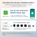 WOOX Prise connectée, WiFi, compatible Alexa, Google et Apple - Noir image 1