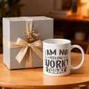Alphynix 1 Mug blanc 33cl avec citation "JE N'AI PAS ENVIE DE BOSSER AUJOURD'HUI" en typographie ludique, cadeau de Noël ou Thanksgiving humour travail relatable,Le cadeau de la saint-valentin, cadeau d’anniversaire image 4