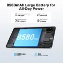 DOOGEE Tab A9+ Android Tablet， 11 inch， Gemini AI， 8，580 mAh， Octa-Core， 20GB RAM + 64GB ROM， 2TB Expandable， 13MP+5MP Camera， Widevine L1， Face ID， BT 5.0， 5G Wi-Fi， GPS， FM， OTG， Black image 4