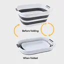 JORDAN&JUDY 40L Foldable Storage Basket with Dual Handles, Solid Design, Space-Saving image 2