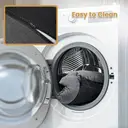 SONGMICS Dog bed linen look, raised edges, non-slip bottom, removable and washable cover, XXL, 120 x 90 x 30 cm, Light grey image 6