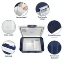 BINGI Camping Fridge 42L,Car Fridge Freezer Portable Refrigerator 12V/24V DC & 100-240V AC For Campervan,Lorry,Boat,travel,Picnic and Home Use, -18℃ to 15℃ image 2