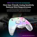 BIGBIG WON Rainbow 3 draadloze controller 2000 Hz pollingsnelheid capacitieve joystick 16 mechanische knoppen 14 aanpasbare RGB-lampen 6-assige gyrosensor schakelbare Hall-/microschakelaar-trigger 3,5 mm audioaansluiting gamepad voor pc/Switch2/iOS/Android image 8
