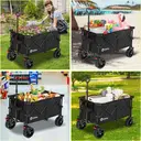 Sekey Chariot XXL Pliable avec Freins 150 l 150 kg, pneus Larges Tous Les terrains, breveté Pliable dans 4 Directions, Aucun Assemblage nécessaire, XXL 4020, Noir image 6