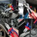 WORKPRO Ensemble de 4 pinces ménagères : multiprise, à long nez, coupante et à pompe à eau,pince image 8