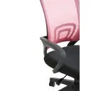 Interiors by Premier Office Chair with Arms Frazer Mesh Black/Pink image 1