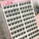 MeoMagic Extensions de cils précollées (pince à épiler non incluse) - 10 lignes - 120 pièces - F29 image 1