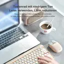 Lofree Wavy Chips Bluetooth-Maus – dual-mode-Verbindung (Bluetooth / 2,4 GHz), 5-stufig einstellbare DPI, 800 mAh Akku, milchtee, EP115 image 5