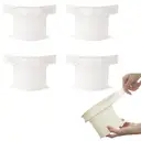 Lot de 4 Pinces de Fixation pour Draps-Housses, Installation Facile, pour Maintenir Draps et Matelas, avec Bandes de Fixation (Blanc) image 0