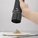 Cuisync Electric Salt and Pepper Grinder Set with Base-- Automatic Pepper Mill Grinder with LED Light, One-Hand Operation for Kitchen Gadgets(2 Pack,Black)，KYMQ-14-BS（need 4 AAA battery） image 3