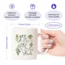 Alphynix 1 Mug blanc 33cl avec citation "Oui, j'ai vraiment besoin de toutes ces plantes" & illustrations de plantes suspendues, cadeau de Noël ou Thanksgiving pour amateur de plantes fantaisiste,Le cadeau de la saint-valentin, cadeau d’anniversaire image 7